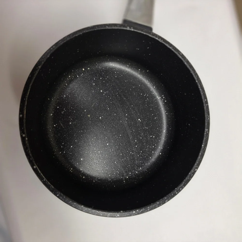 BergHOFF Saucepan Small Black Good Non-Stick with Glass Lid Induction Base